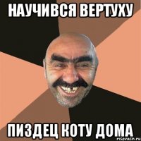 научився вертуху пиздец коту дома