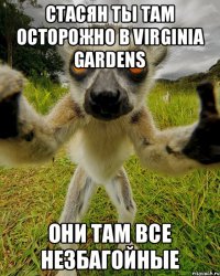 Стасян ты там осторожно в Virginia Gardens они там все незбагойные