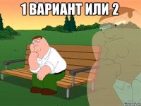 1 вариант или 2 