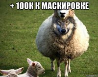 + 100к к маскировке 