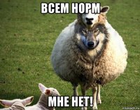 всем норм мне нет!