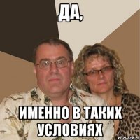 Да, именно в таких условиях