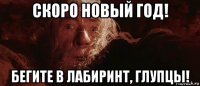 скоро новый год! бегите в лабиринт, глупцы!