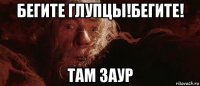 бегите глупцы!бегите! там заур