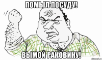 помыл посуду! вымой раковину!