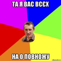 та я вас всєх на 0 повножу