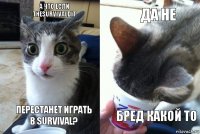 А что если TheSurvivalDit перестанет играть в Survival? Да не бред какой то