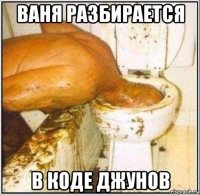 ваня разбирается в коде джунов