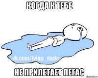 когда к тебе не прилетает пегас