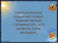 Одна казахская семья настолько любила фильм «Терминатор», что назвала сына Айлбибек.