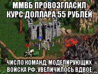 ммвб провозгласил курс доллара 55 рублей число команд, моделирующих войска рф, увеличилось вдвое