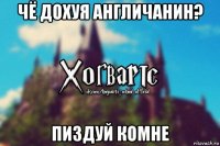 чё дохуя англичанин? пиздуй комне