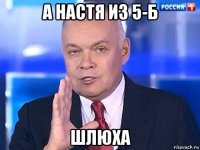 а настя из 5-б шлюха