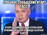 срочное сообщение итар тасс вчера задница рыжей солнышки принимала у себя команду сборной египта