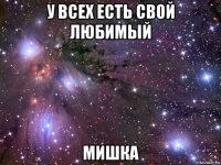 у всех есть свой любимый мишка