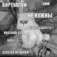 Виртуалки  не нужны Cluster Network HQCLOUD-CL4 VMM   vhdx безысходность