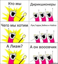 Кто мы Дирикшионеры Чего мы хотим Луи,Гарри,Зейна и Найла А Лиам? А он вооовчик