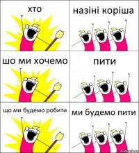 хто назіні коріша шо ми хочемо пити що ми будемо робити ми будемо пити