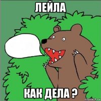 лейла как дела ?