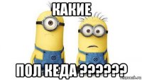 какие пол кеда ??????