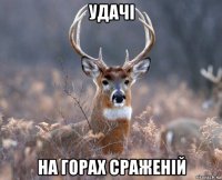 удачі на горах сраженій