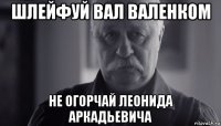 шлейфуй вал валенком не огорчай леонида аркадьевича