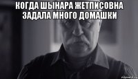 когда шынара жетписовна задала много домашки 