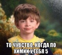  то чувство, когда по химии у тебя 5