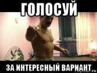 голосуй за интересный вариант