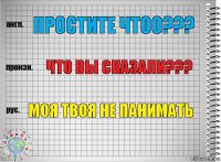 Простите чтоо??? Что вы сказали??? Моя твоя не панимать