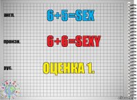 6+5=sex 6+6=sexy Оценка 1.