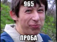 965 проба