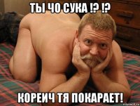 ты чо сука !? !? кореич тя покарает!