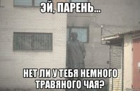  нет ли у тебя немного травяного чая?