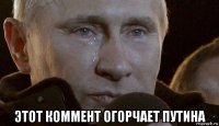  этот коммент огорчает путина