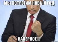 мы встретим новый год наверное....