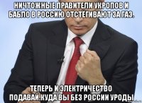 ничтожные правители укропов и бабло в россию отстёгивают за газ. теперь и электричество подавай.куда вы без россии уроды