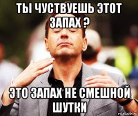 ты чуствуешь этот запах ? это запах не смешной шутки