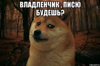 владленчик , писю будешь? 