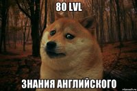 80 lvl знания английского