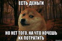 есть деньги но нет того, на что хочешь их потратить