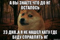 а вы знаете что до нг осталось 23 дня..а я не нашел хату где буду справлять нг