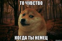 то чувство когда ты немец