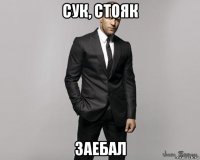 сук, стояк заебал