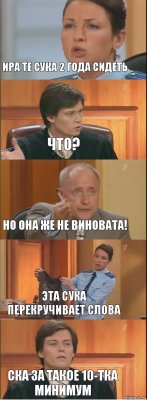 Ира те сука 2 года сидеть Что? Но она же не виновата! Эта сука перекручивает слова Ска За такое 10-тка минимум