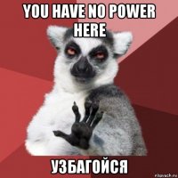 you have no power here узбагойся