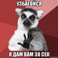 узбагойся я дам вам 30 сек