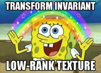 transform invariant low-rank texture