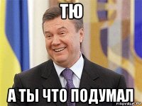 тю а ты что подумал