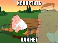 испортить или нет